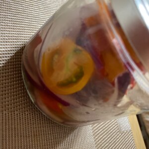 紫たまねぎのカンタン酢漬けサラダ(=ﾟωﾟ)ﾉ